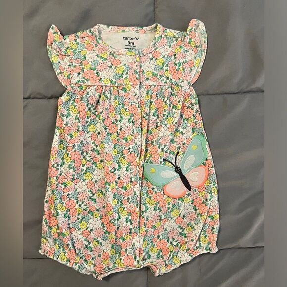 👕3m carters butterfly romper - Picture 1 of 3